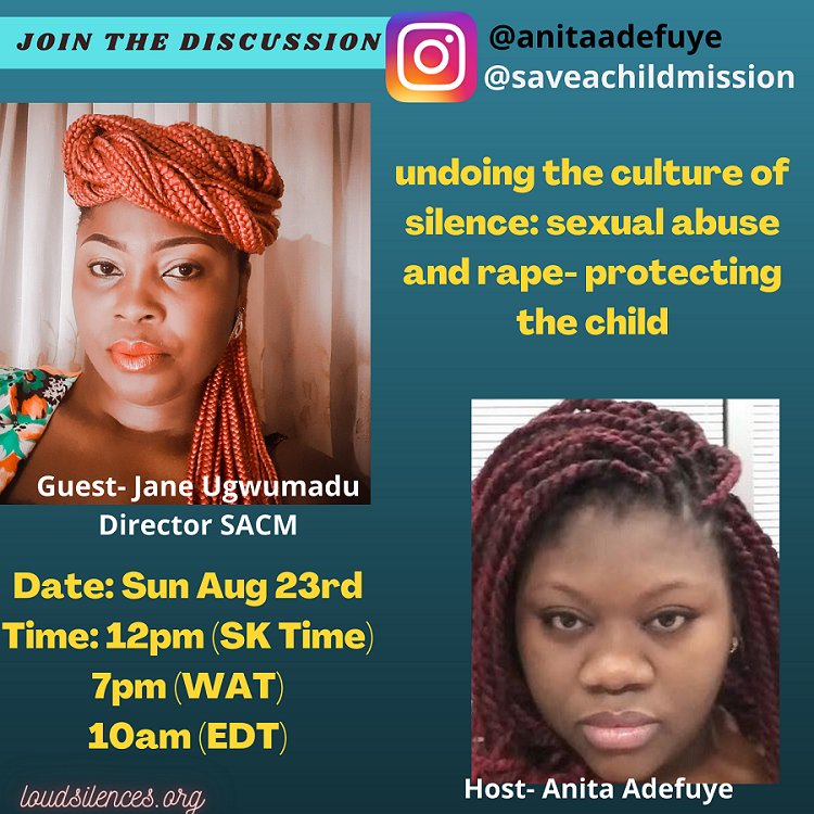 Undoing the Culture of Silence Series- with Jane Ugwumadu