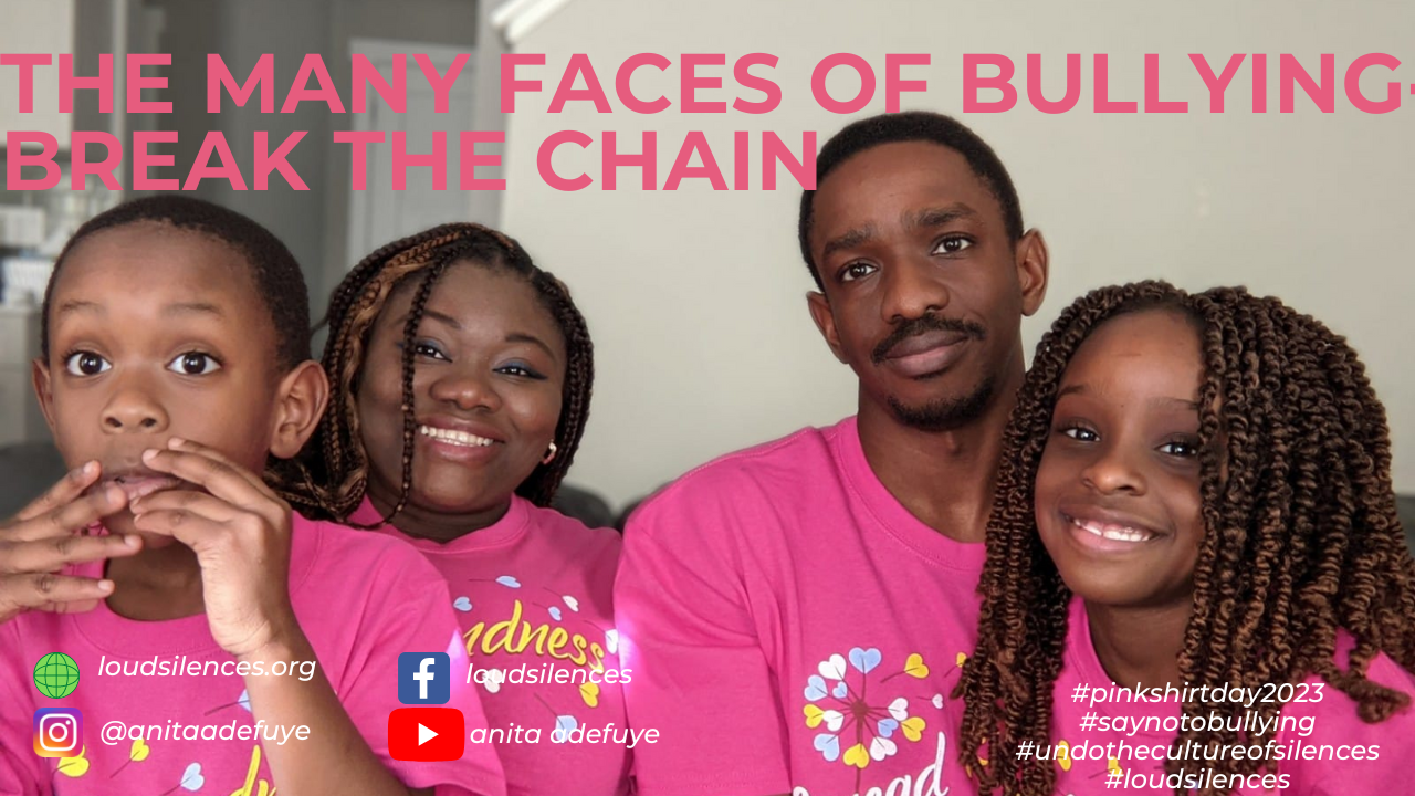 THE MANY FACES OF BULLYING – BREAK THE CHAIN