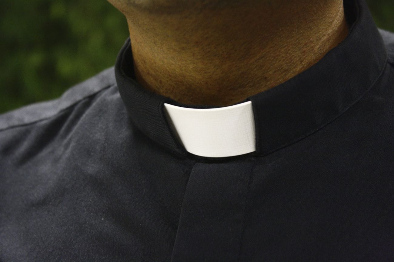 Priest with clerical collar